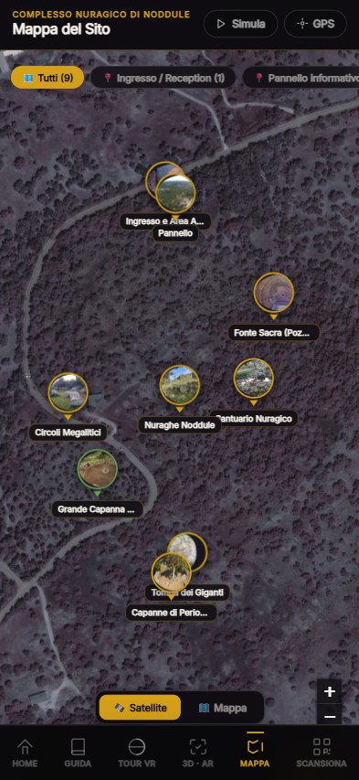 Noddule — Mappa GPS