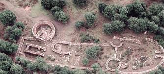 Santuario nuragico di Gremanu (veduta aerea) - Fonni